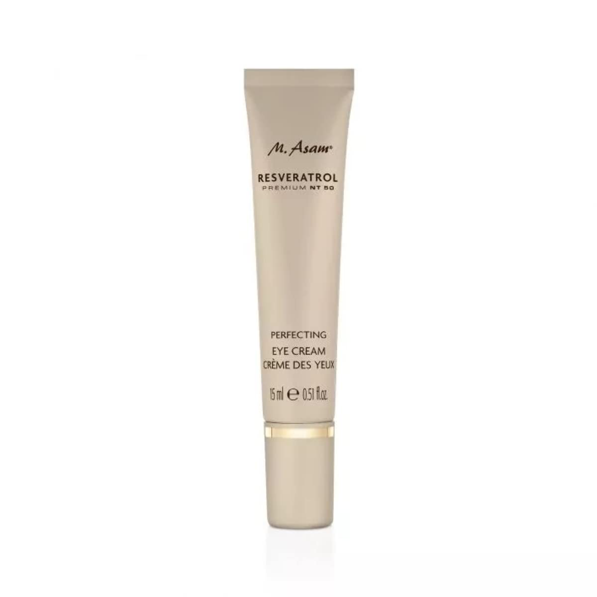 M. Asam Resveratrol Premium NT50 Perfecting Eye Cream (15ml) - anti aging under eye cream with resveratrol & hyaluron smoothes wrinkles around the eyes, firming eye care