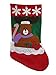 Christmas Stockings for Kids - Set of 3 - Family Fireplace Decorations and Cute Santa Stocking Fillers for Light Gifts & Goodies – 18’’/46cm Long, Classic Unique Xmas Socks Made of Soft Felt