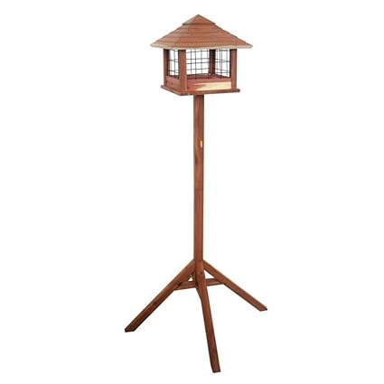 Mangeoire édouard Sur Pied Oiseaux Cèdre Amazonfr