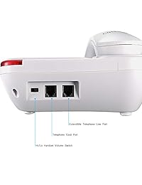 Ornin S016   Teléfono con cable con altavoz y botón grande compatible con personas mayores