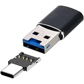 ChenYang 2 in 1 USB 3.0 Micro SD Card Reader, Portable TF Memory Card Reader Adapter with USB 2.0 Type C OTG Converter for PC, Laptop, Camera, Phone