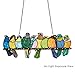 River of Goods Birds on a Wire Stained Glass Panel - 24.25” L x 9.5