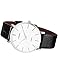 SINOBI White Big Dial Men's Lady Women Unisex Leather Quartz Sport Wrist Watch Gift SNB011