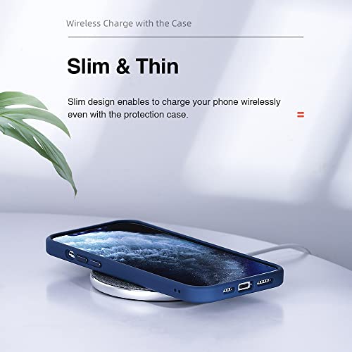 Designed for iPhone 13 Pro Max Case, Mil-Grade Protective Slim Thin Phone Cases Anti-Scratch Anti-Fingerprint Matte Translucent Shockproof Cover Compatible for iPhone 13 Pro Max 6.7 inch (Blue)