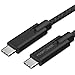 USB 3.1 Type C Cable 1FT, FosPower Reversible USB 3.1 (Gen 2) Type C to Type C Nylon Braided Cord for Nintendo Switch, MacBook, Galaxy S8 Plus/Note 8, LG V30, Google Pixel 2/XL, HTC 10 & More