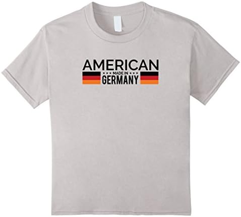unisex-child American Made In Germany - German Descendants Flag Roots Tee 4 Silver