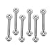Amarine Made 4pcs Stainless Steel Bimini Top Strap Pad Eye Footman's Loop Heavy Duty for Jeep Corvette,Buggy,Kayak Tie Downs
