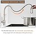 Hoimpro High Arc Matte Black Spring Kitchen Faucet with Pull Down Sprayer, Rv Paint Black Kitchen Sink Faucet with Pull Out Sprayer,3 Function Single Handle Laundry Faucet,Brass(Single or 3 hole)