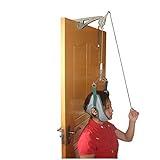 Finlon Over Door Cervical Traction Kit Home Set for Neck Shoulder Pain Neck Brace Stretch Gear Brace, Neck Disk Relief