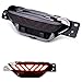 iJDMTOY Smoked Lens Red LED Center Rear Fog Light Assembly Compatible With 2017-up Toyota C-HR, Functions as Rear Fog Driving & Brake Tail Lamp