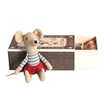 Maileg Big Brother Mouse in Matchbox - Red Shorts Doll