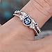 GuGio Women Fashion Double Layer Rhinestone Ring Knuckle Ring Rings