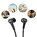 USTEK K61 Earphones with Mic in-Ear Headphones Running Earbuds with Microphone Noise Cancelling Compatible with Apple iPhone & Android Smartphones Black