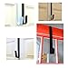 Hangorize® Premium Metal Over The Door Wreath Hanger 12 Inches 3 Pack (White)