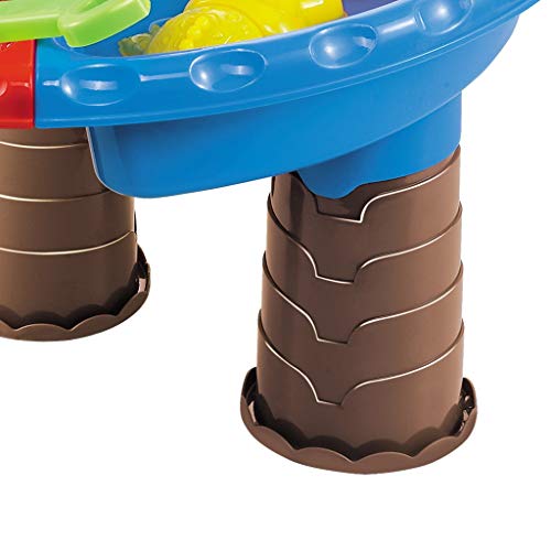 image for Leikf Kids Summer Beach Sand Water Table, Adjustable 2-in-1 Activity R
