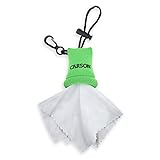 Carson Stuff-It Microfiber Lens Cloth Cleaner for Eyeglasses, Smartphones, Tablets, Cameras, Binoculars, Spotting Scopes, Lenses, Optics and More - Green
