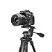 Tripod XINKSD 61-inch Professional DSLR Camera Light Weight Aluminum Tripod with Universal Smartphone Mount Adapters and Carry Bag for Canon, Nikon, Sony, Samsung, Olympus, Panasonic, Gopro, iPhone