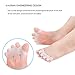 Gel Toe Separator,Bestrice Toe Spacers Rubber Toe Stretchers Used for Sports Activities, Yoga Practice & Running for Men and Women Bunion Pain Relief Toe Straightener Achilles Stretcher (1 pair)