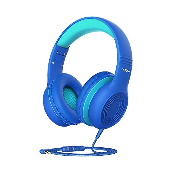Kids-Headphones-Mpow-CH6S-Children-Headphone-Over-Ear-Wired-Headset-Volume-Limited-and-Sharing-Function-Child-Earphones-Foldable-Headphones-35mm-Jack-with-Mic-for-SchoolTravelPhoneKindlePCMP3 Kids Headphones, Mpow CH6S Children Headphone Over Ear, Wired Headset Volume Limited and Sharing Function Child…