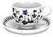 Portmeirion 60820AZ Botanical Garden Tea Cup and Saucer, Set of 6 Assorted Motifs, set, Blue, White
