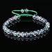 BRCbeads Gemstone Bracelets Flourite Natural Gemstones Birthstone Crystal Beads Handmade 6mm Stretch Macrame Adjustable Loose Beads With Gift Box