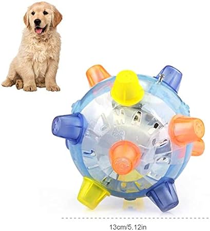 Yeaphy Haustier Spielzeug Springender Aktivierungsball Interaktiver Ball Mit Led Lichtern Und Musikspielzeug Fur Kleine Und Mittelgrosse Hunde Und Katzen Amazon De Sport Freizeit