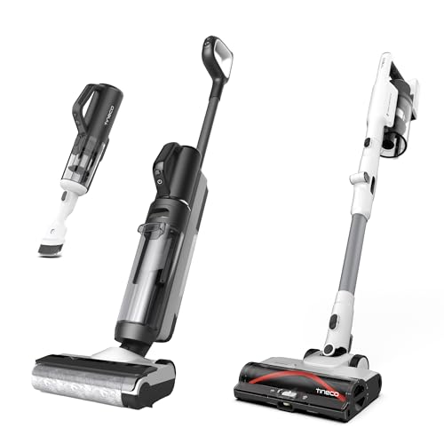 Tineco Smart Wet Dry Vacuum Cleaners, Floor Cleaner Mop 2-in-1 Cordless Vacuum & Pure ONE A50S Cordless Stick Vacuum Cleaner, 185W Suction