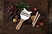 5☆ Truffle Slicer with Premium Glossed Beechwood Handle. Includes Chic Fabric Bag, Recipe E-Book + User Guide. Our Chocolate Shaver Also Shaves Cheese, Garlic & Veg! Stainless Steel & Adjustable Blade