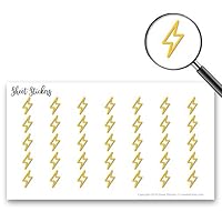 Lightning Bolt Thunder Electricity, Sticker Sheet 88 Bullet Stickers for Journal Planner Scrapbooks Bujo and Crafts, Item 672937