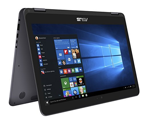 2017 ASUS ZenBook Flip 2-in-1 13.3-Inch Full HD Touchscreen High Performance Laptop PC, Intel Core m3-7Y30 Processor, 8GB RAM, 256GB SSD, Bluetooth, HDMI, Windows 10, Gra