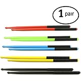 FITSTIX Drumsticks for Fitness & Aerobic Workout Classes, Drum Sticks are strong and Light Weight design make a fun addition to any exercise routine or class. (YELLOW + FITGRIPS)