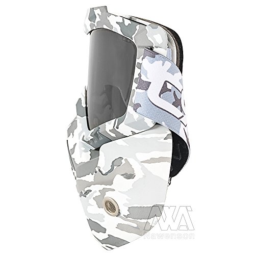 Nawenson New Mortorcycle Mask Detachable Goggles and Mouth Filter for Open Face Helmet Motocross Ski Snowboard