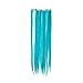 SWACC 7 Pcs Full Head Party Highlights Clip on in Hair Extensions Colored Hair Streak Synthetic Hairpieces (22-Inch Straight, Teal Blue)thumb 4