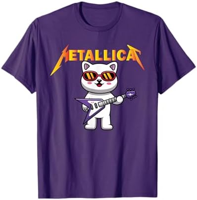 Amazon.com: Meowtallica Black White Funny Parody Band Cat Kitten