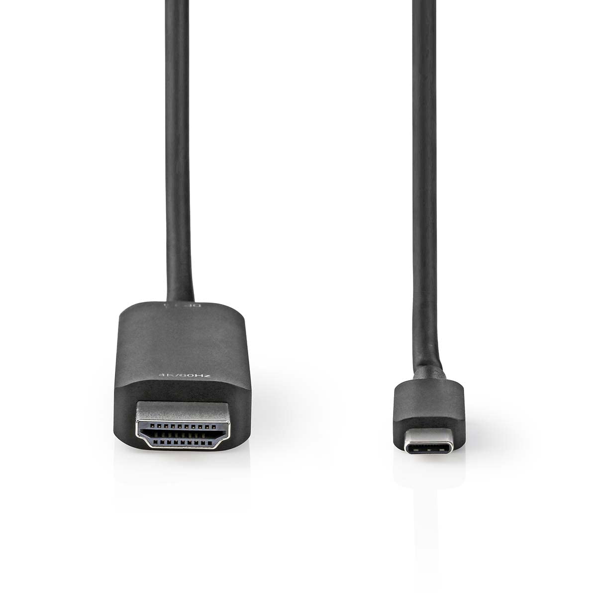 NEDIS 2m USB C to HDMI Cable, 4K USB Type C to HDMI, Thunderbolt 3/4 to HDMI Cable, Compatible with iPhone 16/15 Series, MacBook Pro/Air/Mini, Surface, iPad Pro/Air, Galaxy