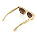 Polarized Genuine Bamboo lightweight Wood Entire Frame Vintage Handcraft Sunglasses Mens Womens Eyewear with Wooden Bamboo box - Brown