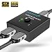 Fosmon 2-Port HDMI 2.0 Switch 4K 60Hz,  2x1 / 1x2 Bi-Directional HDMI Switcher UHD 4Kx2K 3D HD 1080p HDCP, 2 Input 1 Output Splitter Hub Compatible with HDTV, PS4, Xbox One, Apple TV, Roku, Fire Stick primary