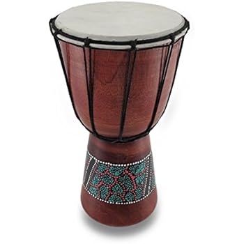 Amazon.com: 16"-18" Authentic Medium Size Handmade Djembe ...
