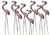 20 pcs. Terrarium Mini Pink Flamingo Stake Miniature Dollhouse Fairy Garden Accessorie