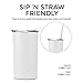 Maars Drinkware 12 oz Double Wall for Coffee, Tea, Juice Travel Friendly, Compact Size, 1 Pack, Midnight