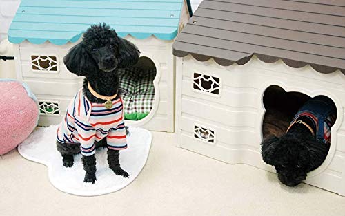 Alpha Dog Series Medium-Sized Indoor Plastic Doghouse (Brown)