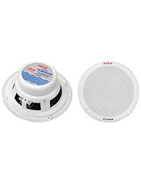 Pyle impermeable de 2 canales MP3 iPod Amplified 6.5 inch Marino sistema de altavoces, TheDeepDiscount, Plateado