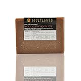 Soulflower Raw Cacao Chocolate Soap, 5.3 oz, 2 Bars, 100% Vegan, Handmade