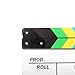Andoer Movie Directors Clapboard, Acrylic Clapper Board, Photography Studio Video TV Film Slate, Cut Action Scene Clapper, Movie Theater Props Decor, Dry Erase, 9.6×11.7inch