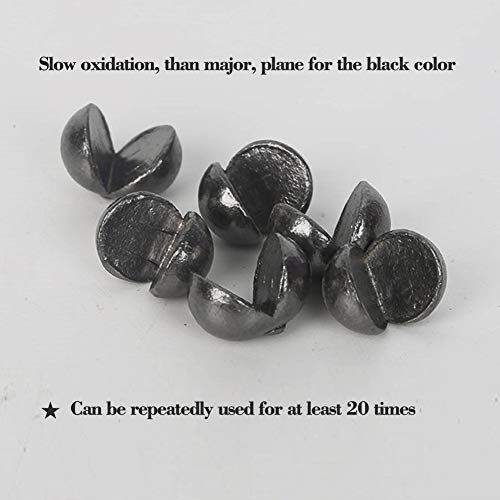 LSHEL Angelblei Set 3,3g à 100 Stück, Abnehmbar Schrotblei, Bleischrot Angel Blei – Bild 4