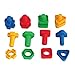 Jumbo Nuts & Bolts 32 pcs Sets - Stem Toys for Boys & Girls - Educational Toy for Baby & Toddler & 1 2 3 Year Olds Kids - Learning Colors & Shapes - Improving Matching & Motor Skills