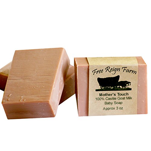 Goat milk castile soap bar (unscented) for kids - 100% …
