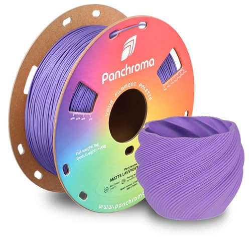 Polymaker Panchroma Matte PLA Filament, Matte Lavender Purple 1.75mm 1kg 3D Printing Filament, Formerly Polyterra Matte 3D Printer PLA Filament, Fit Most FDM 3D Printers, 1kg Spool (2.2lbs)
