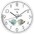 Amazon.com: nuovo 8 Inch Round Wall Clock Silent & Non-Ticking Retro ...
