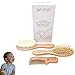 Wooden Baby Hair Brush and Comb Set - Natural Grooming kit Ideal for Cradle Cap on a Newborn to Toddler - Registry Baby Must Have Items